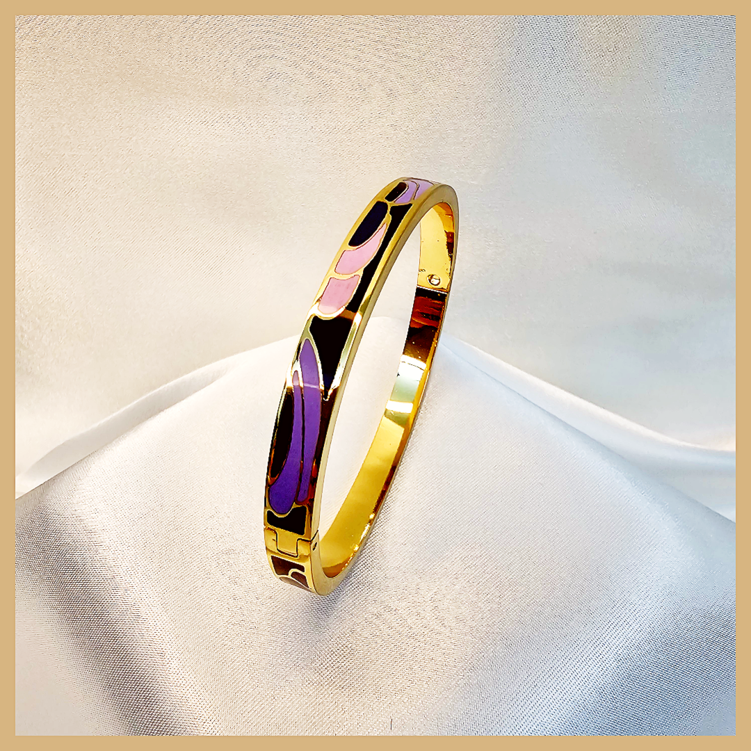 Blia Purple Enemal Bangle