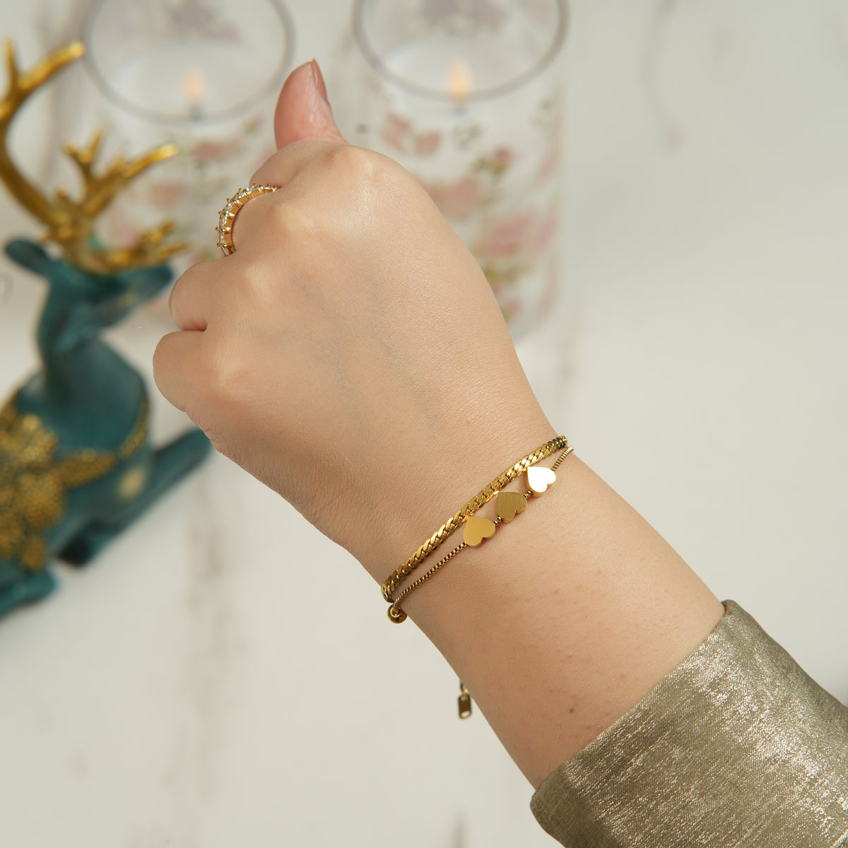 Aura 3 Hearts Bracelet