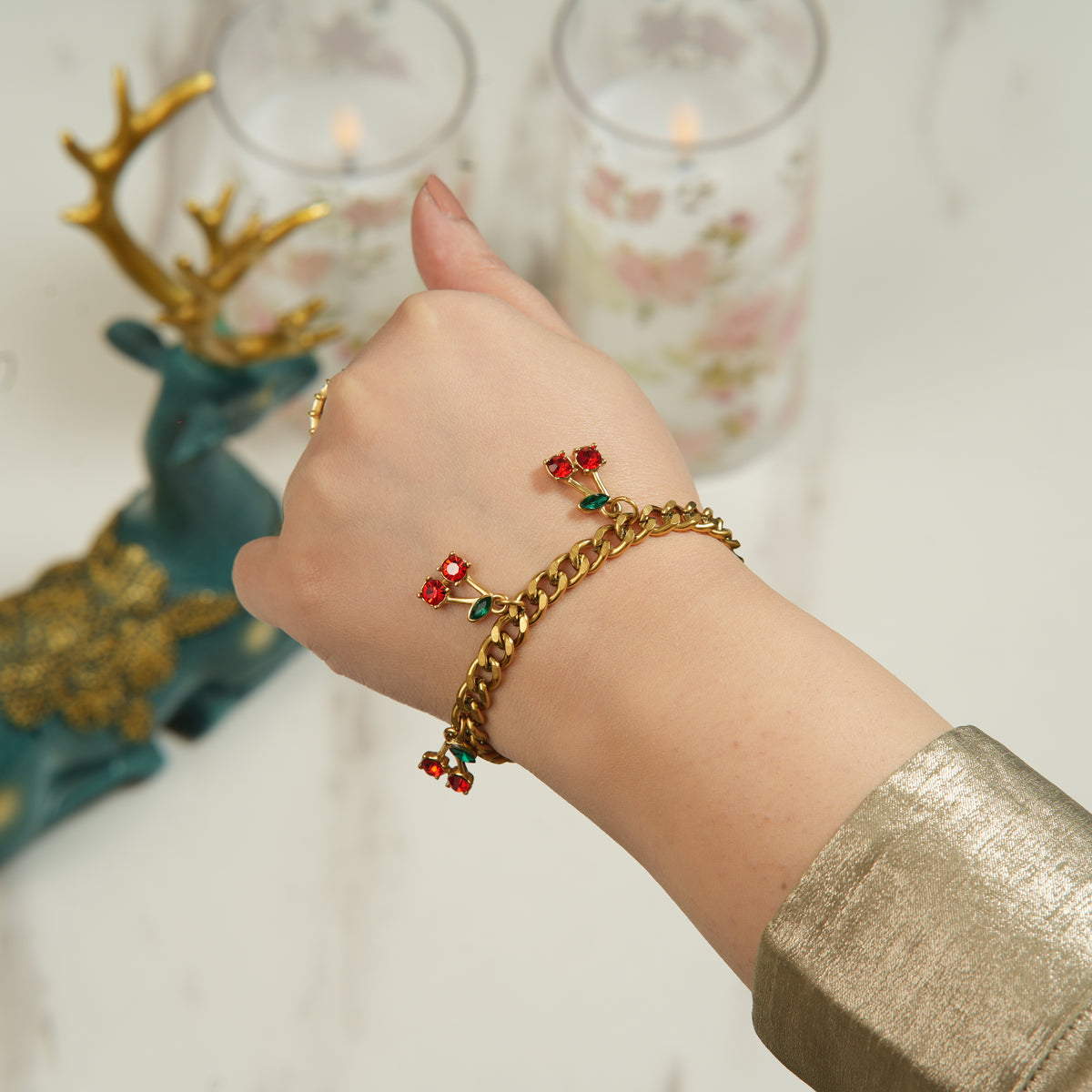 Fona Red Cherries Bracelet