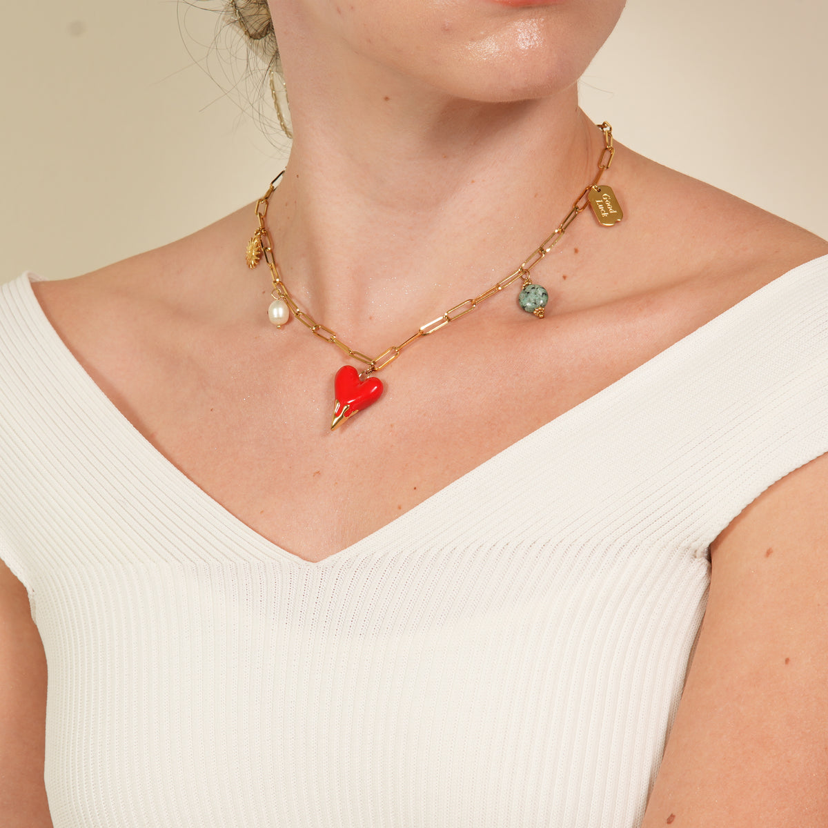 Jaya African Stone Necklace