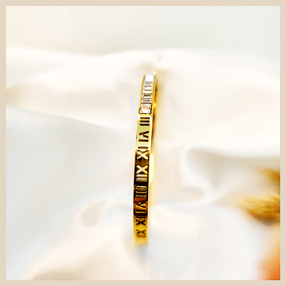 Adel Numeric Zirconia Bangle
