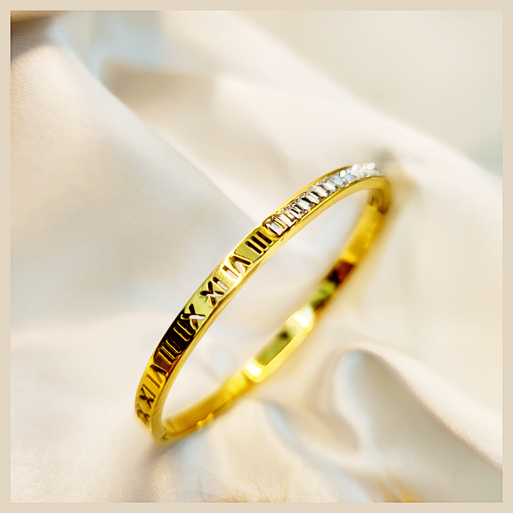 Adel Numeric Zirconia Bangle