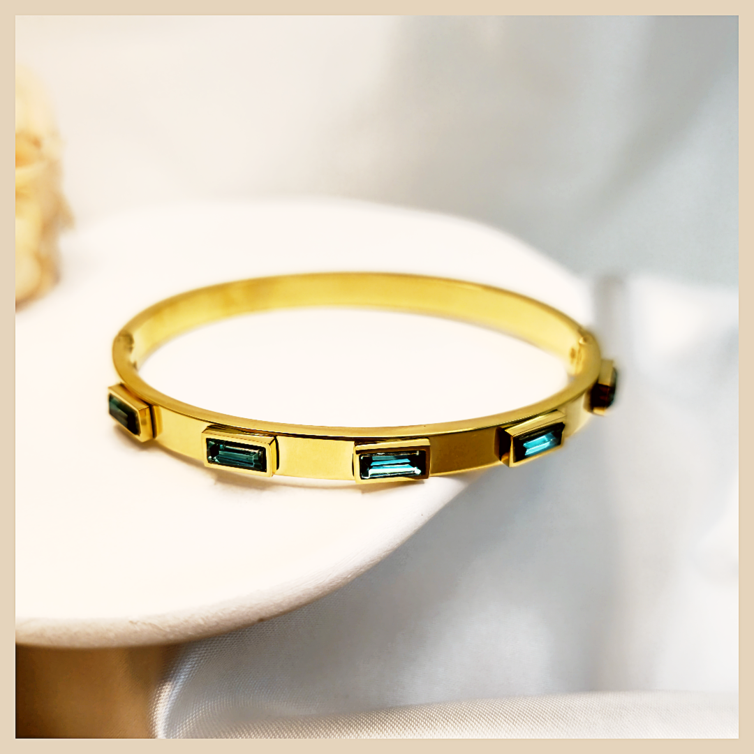 Baya Baguette Stones Bangle