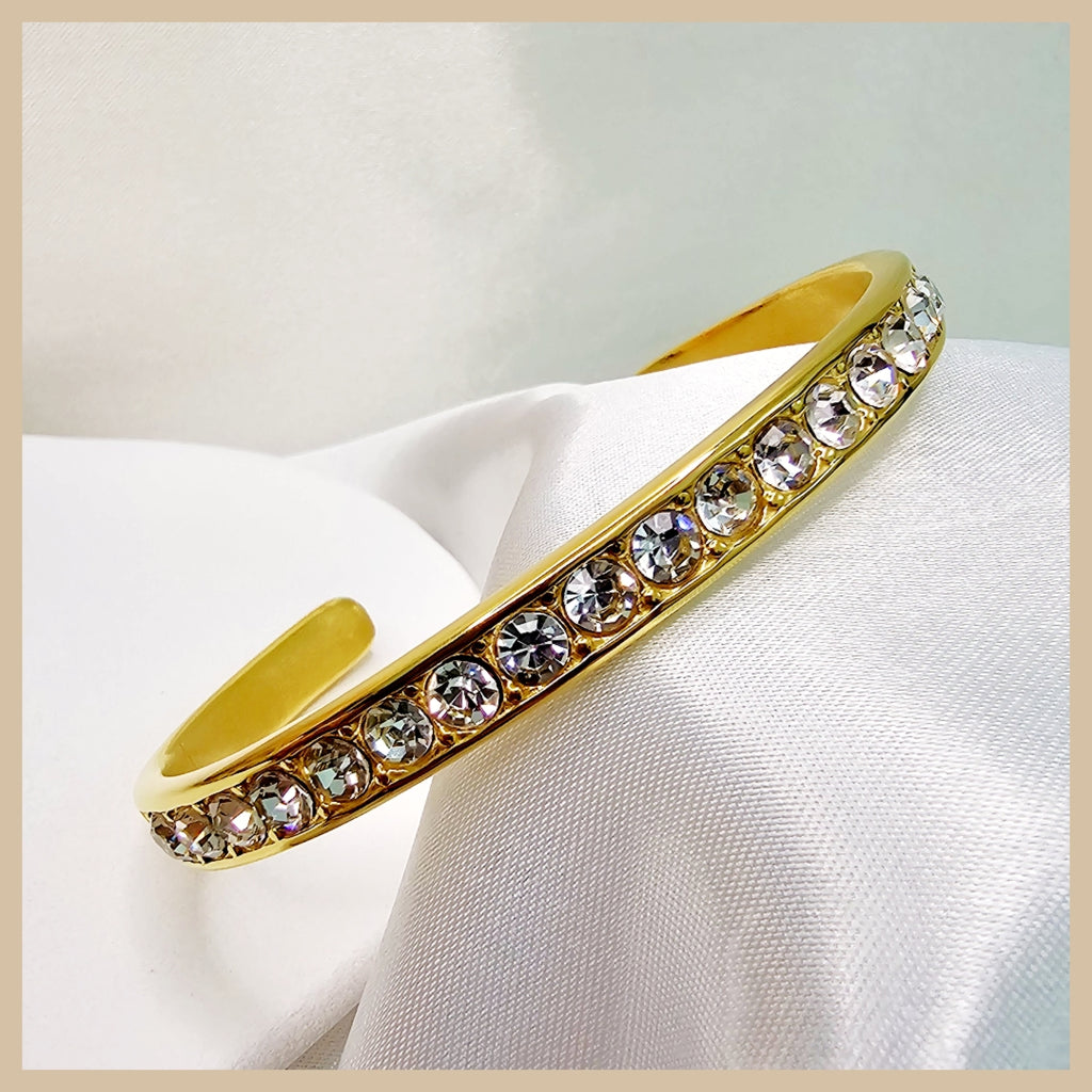 Gena Zirconia Open Bangle