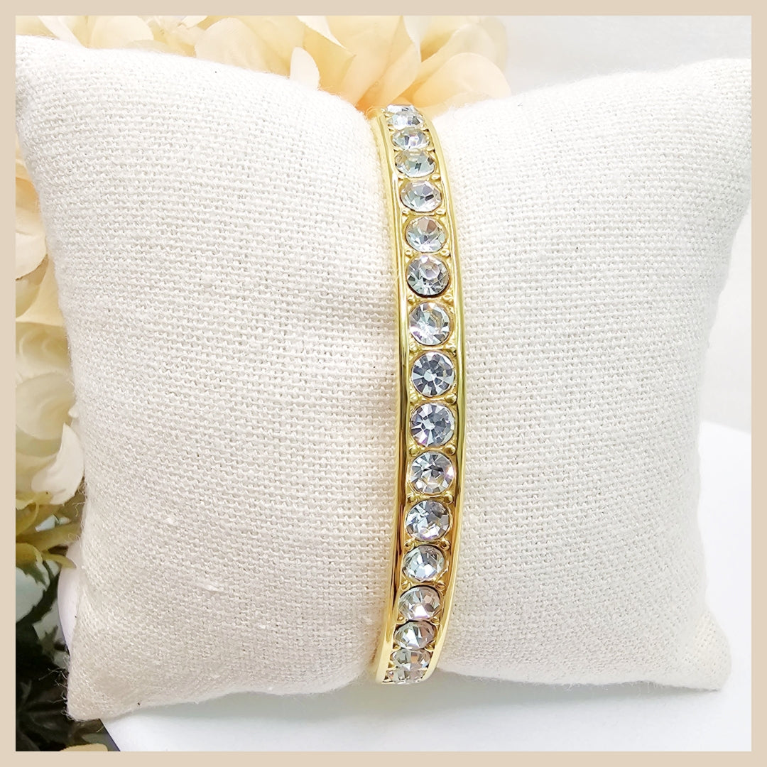 Gena Zirconia Open Bangle
