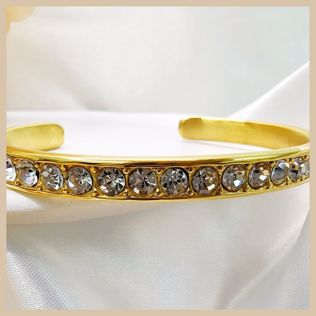 Gena Zirconia Open Bangle
