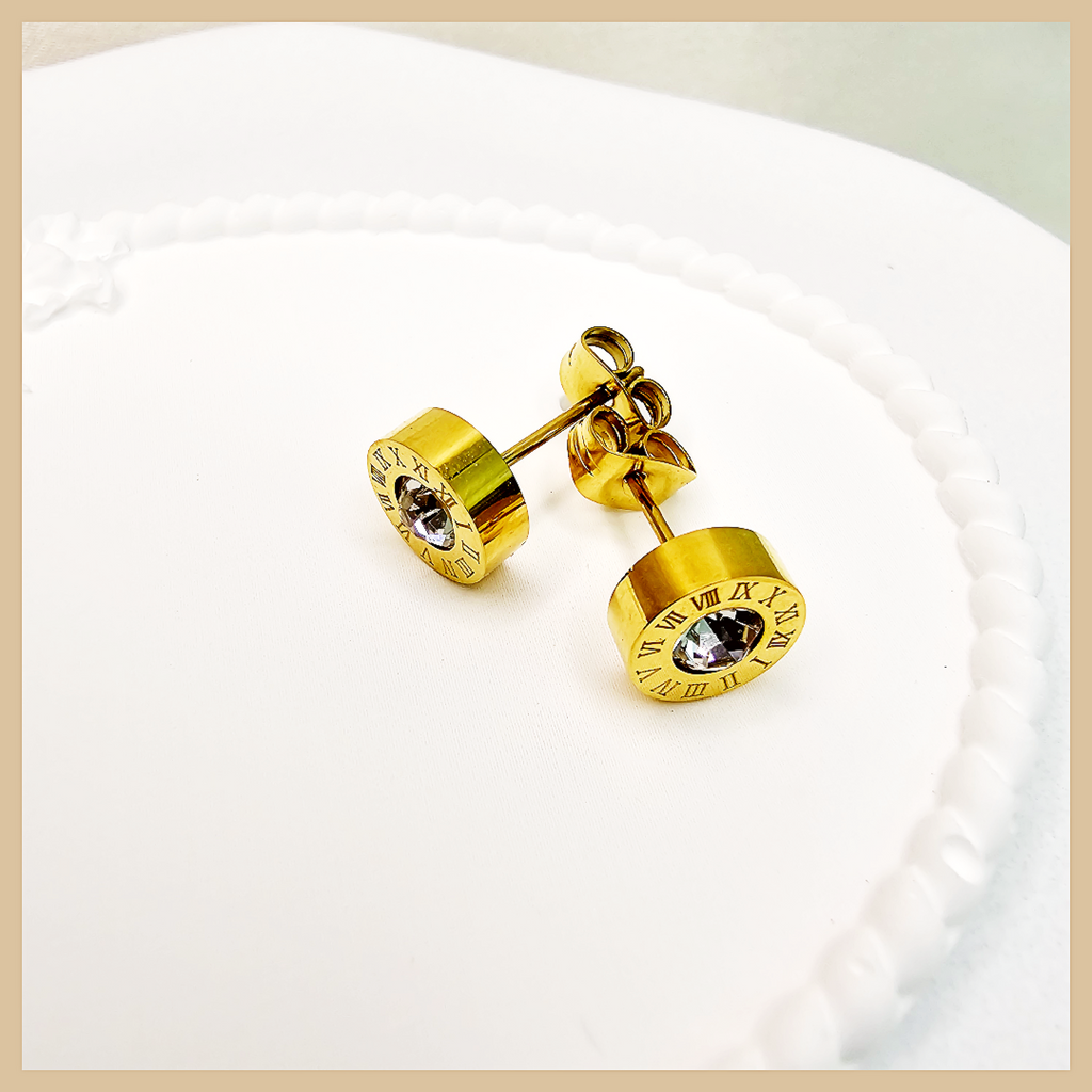 Arly Numeric Zircon Stud