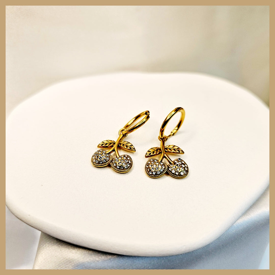 Erma Cherry Zirconia Earings