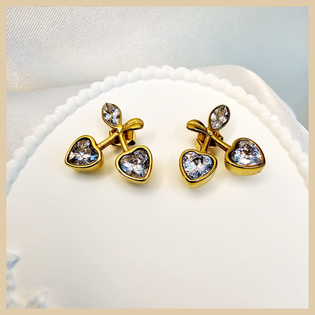 Enya Zircon Cherry Earings