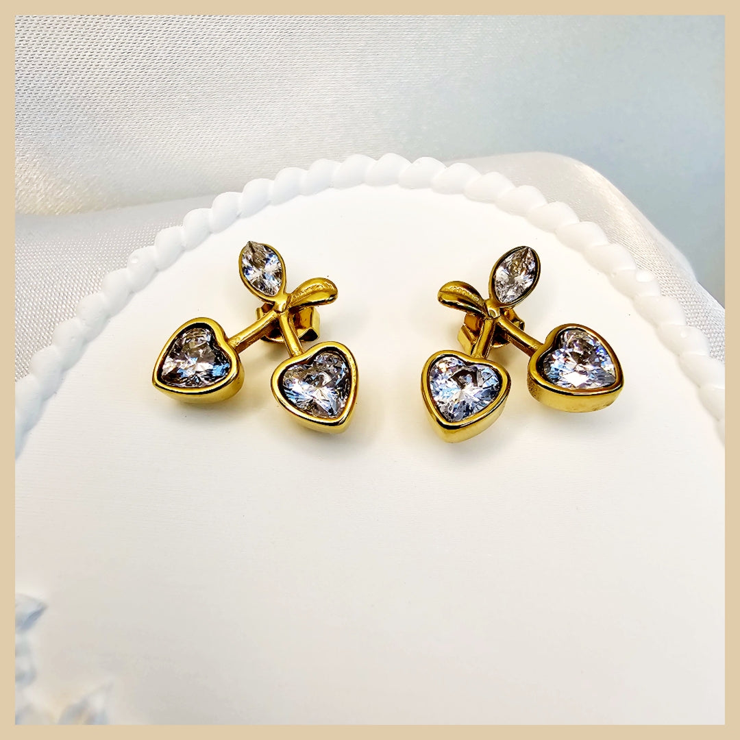 Enya Zircon Cherry Earings