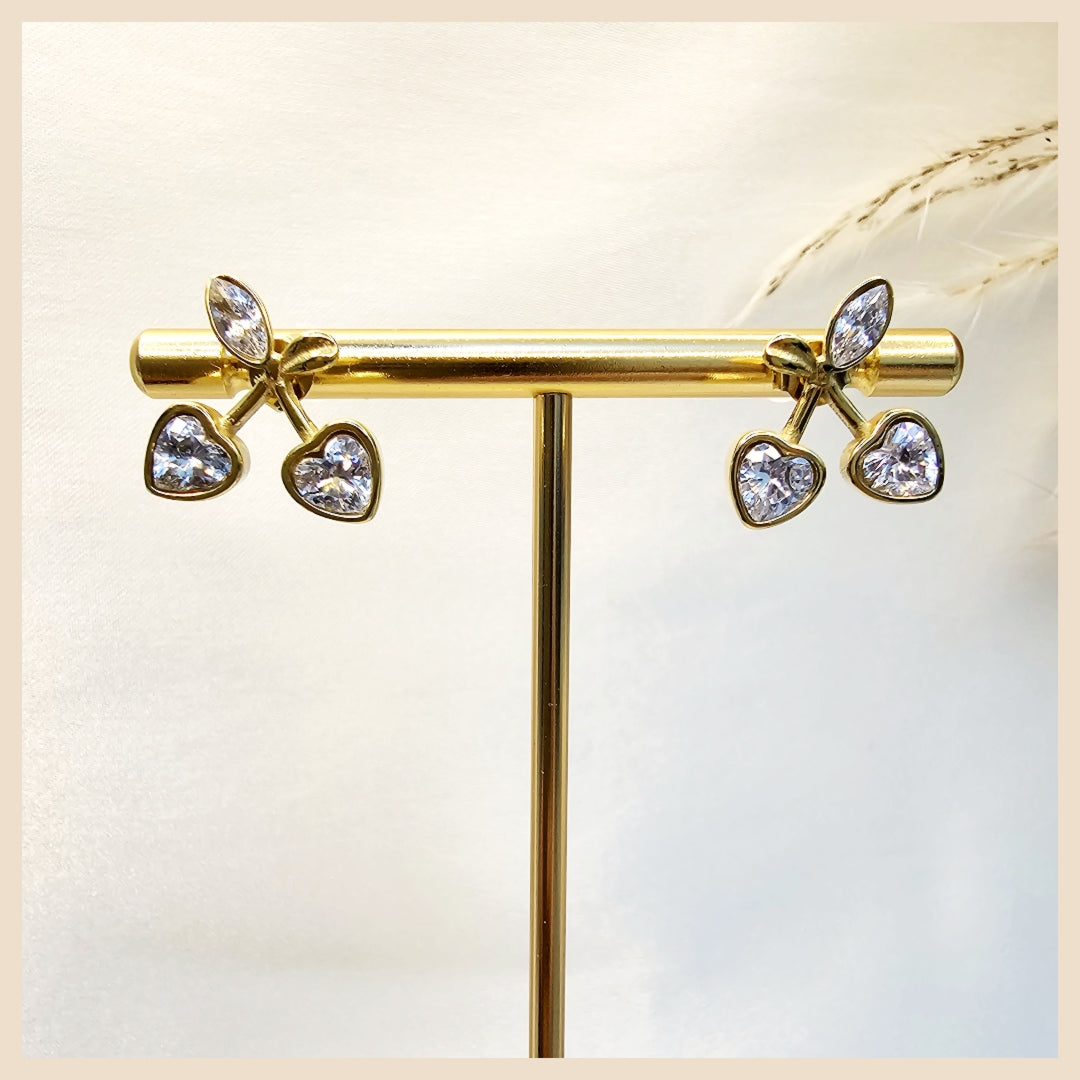 Enya Zircon Cherry Earings