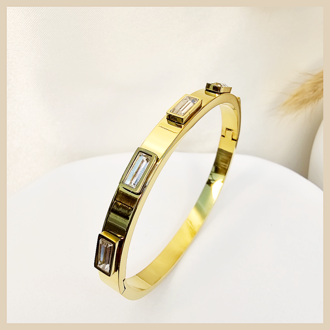 Baya Baguette Stones Bangle