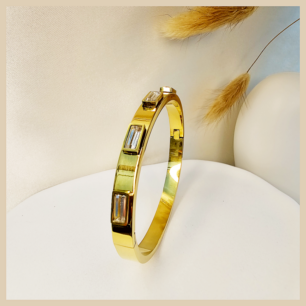 Baya Baguette Stones Bangle