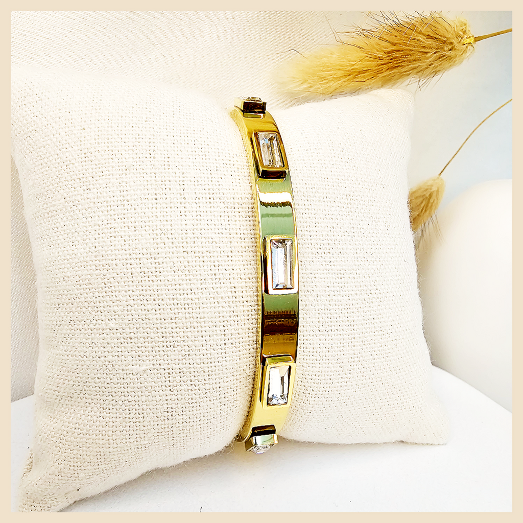 Baya Baguette Stones Bangle
