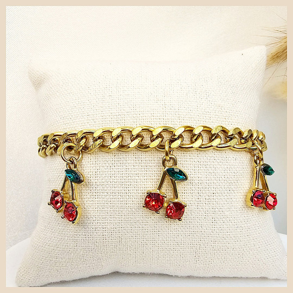 Fona Red Cherries Bracelet
