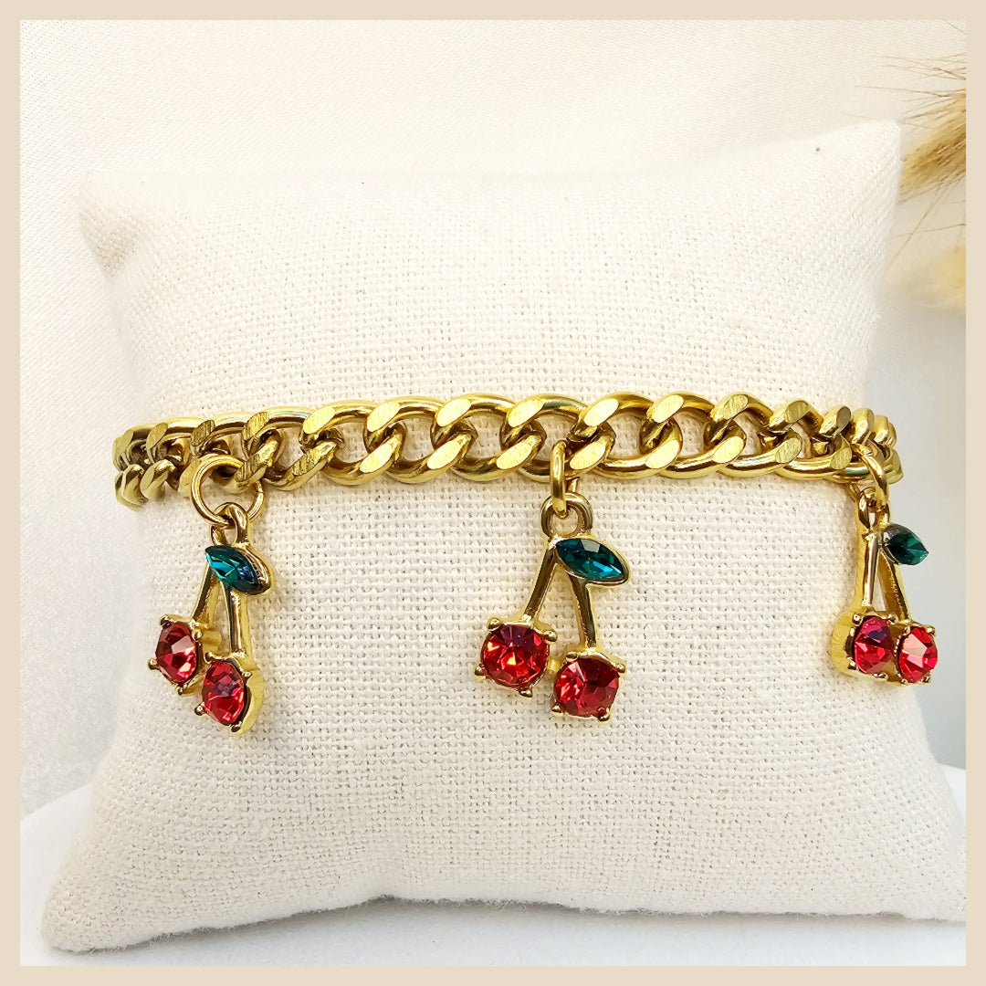 Fona Red Cherries Bracelet