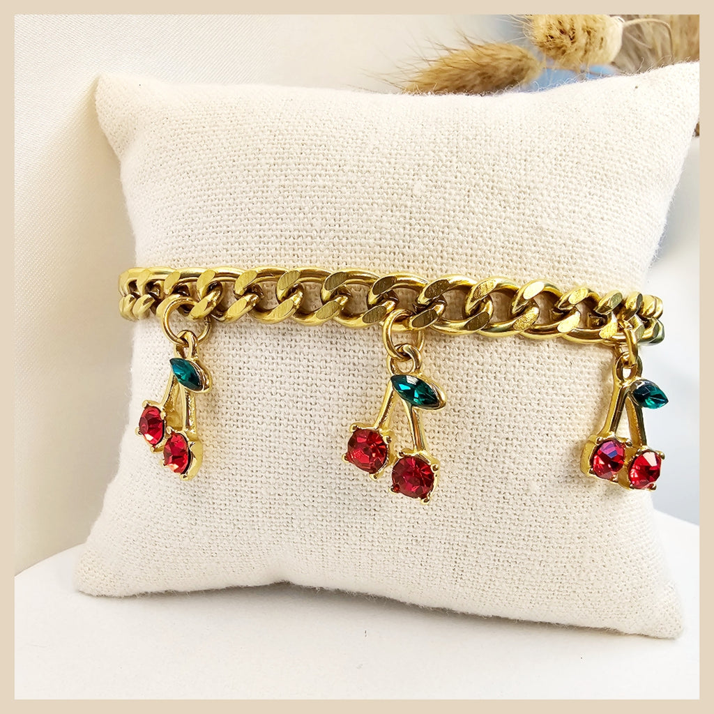 Fona Red Cherries Bracelet