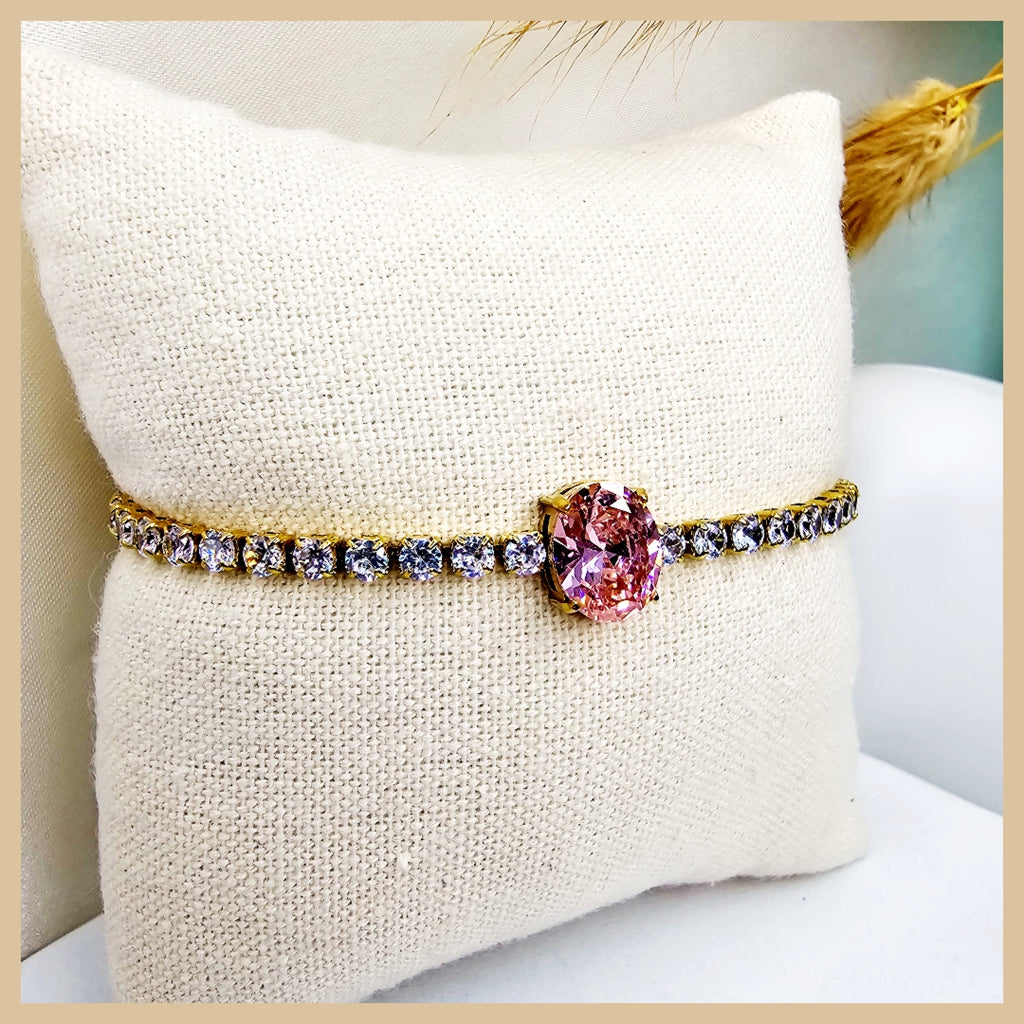 Flea Pink Center Bracelet
