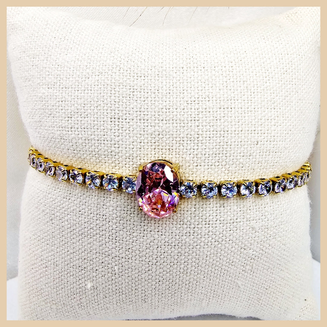 Flea Pink Center Bracelet