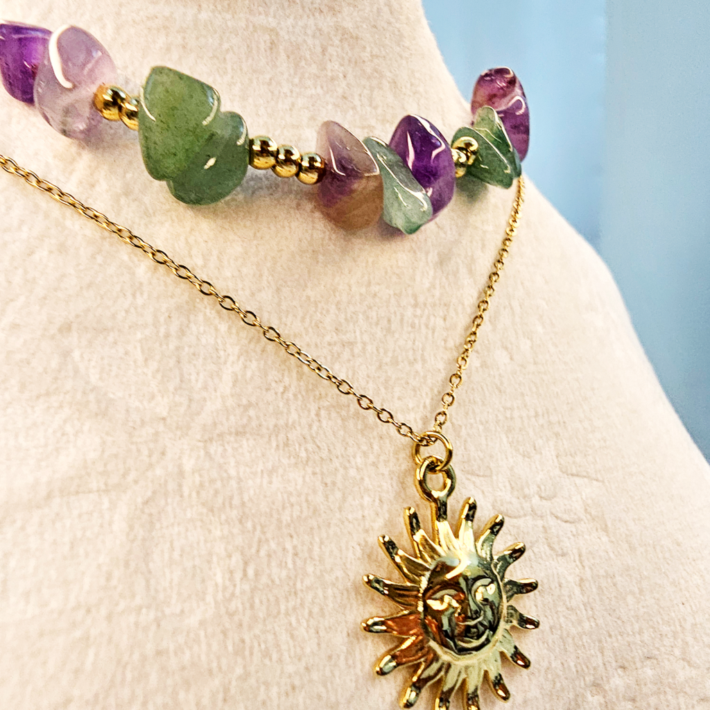 Eara Sun Beaded Necklace