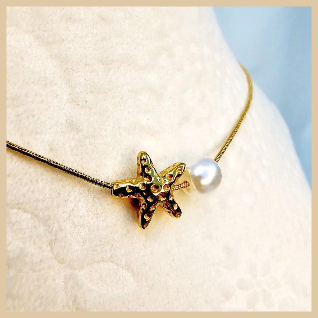 Hani Pearl Star Necklace