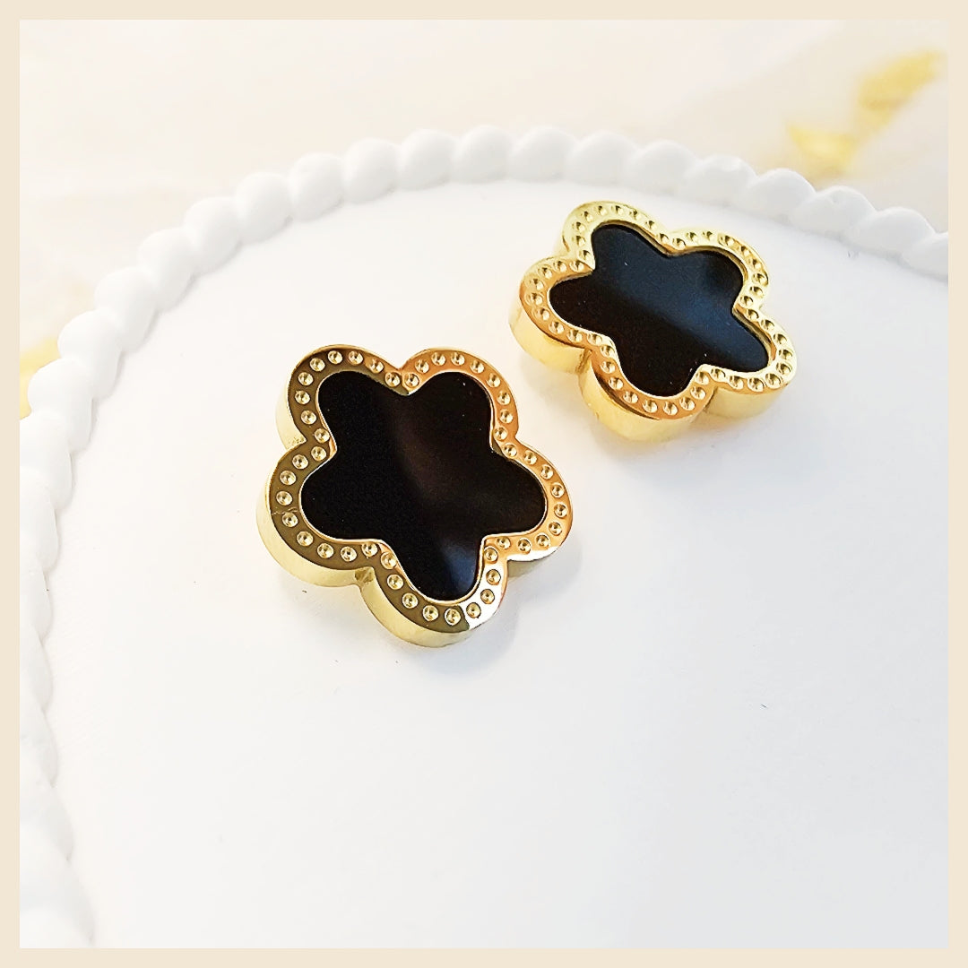 Lora Flower Clover Earings