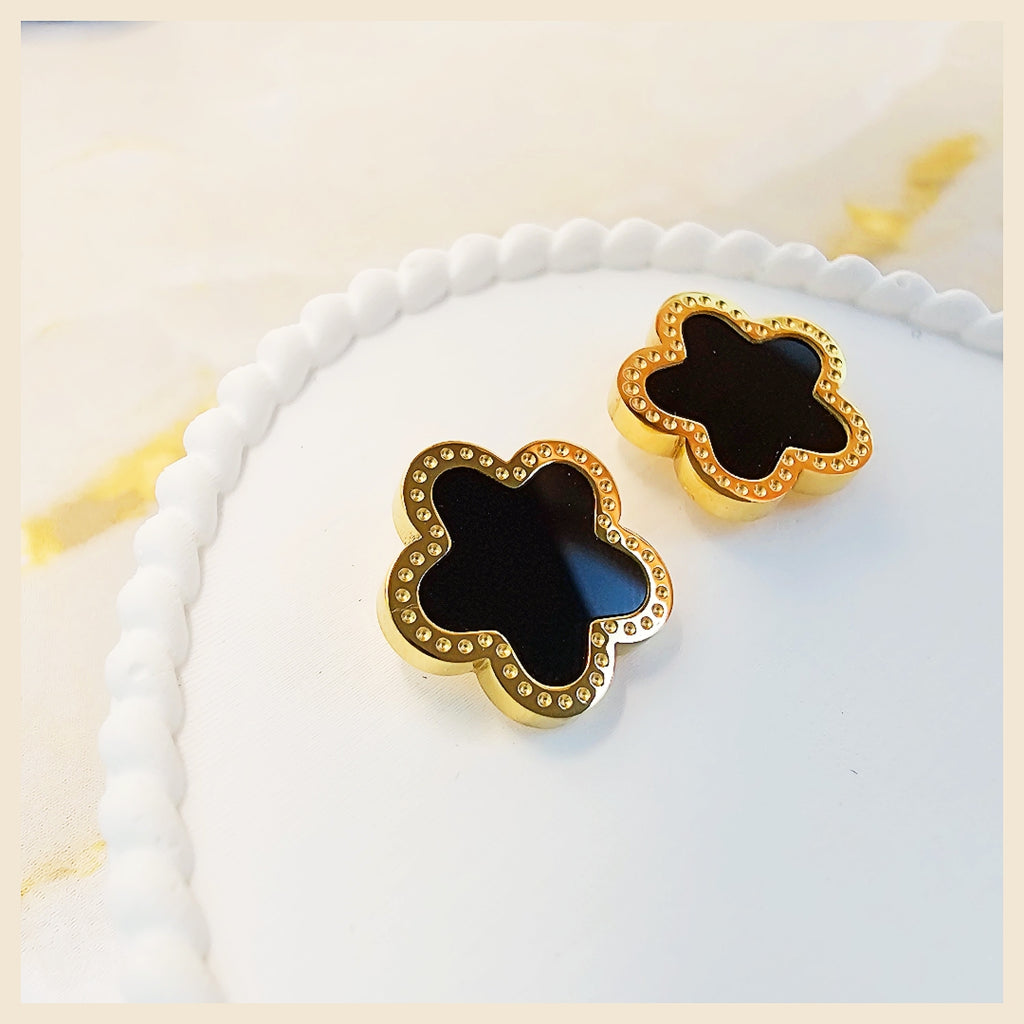 Lora Flower Clover Earings