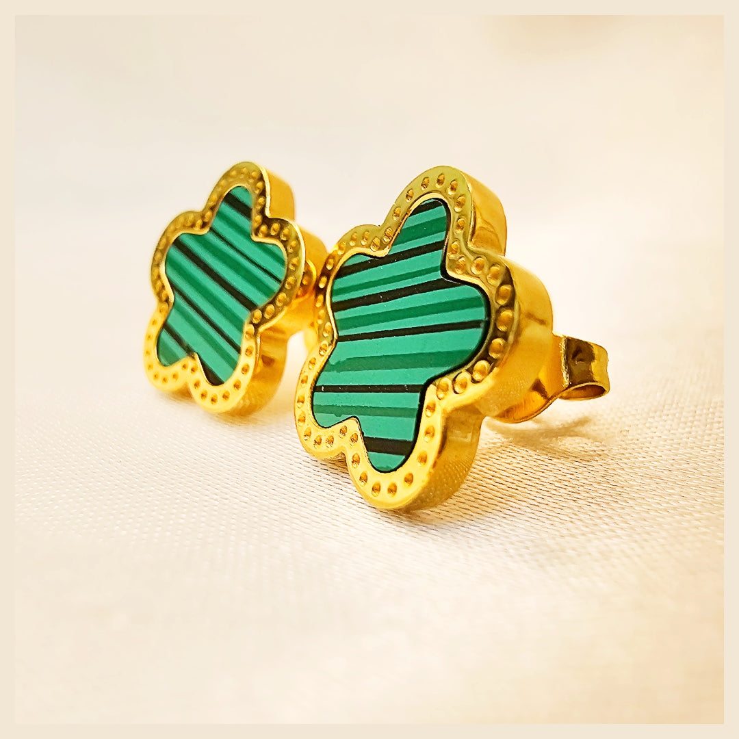 Lora Flower Clover Earings