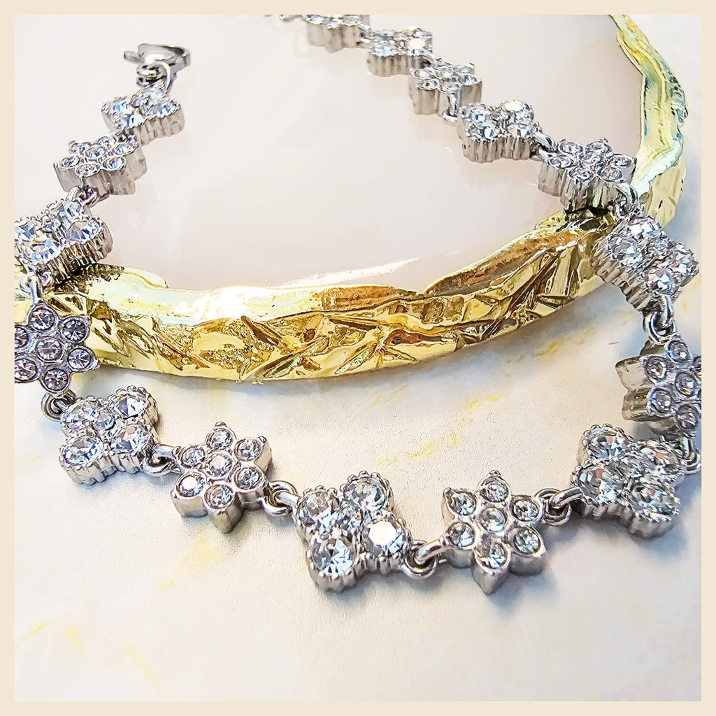 Leda Clover X Flower Bracelet