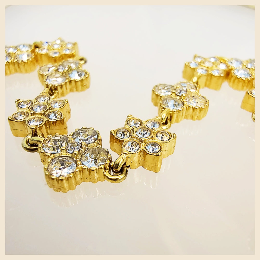 Leda Clover X Flower Bracelet