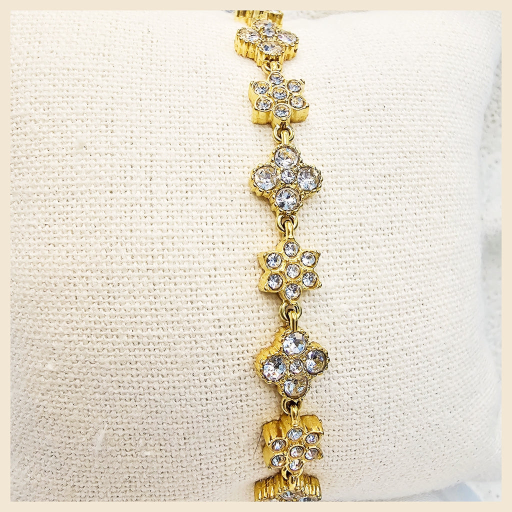 Leda Clover X Flower Bracelet