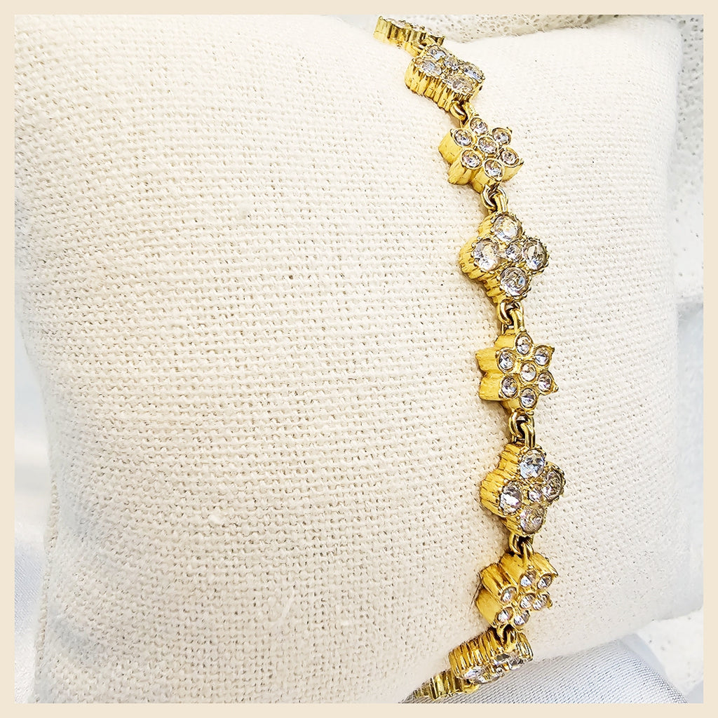 Leda Clover X Flower Bracelet