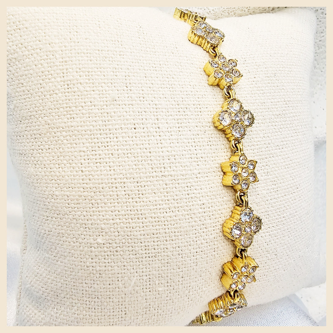 Leda Clover X Flower Bracelet