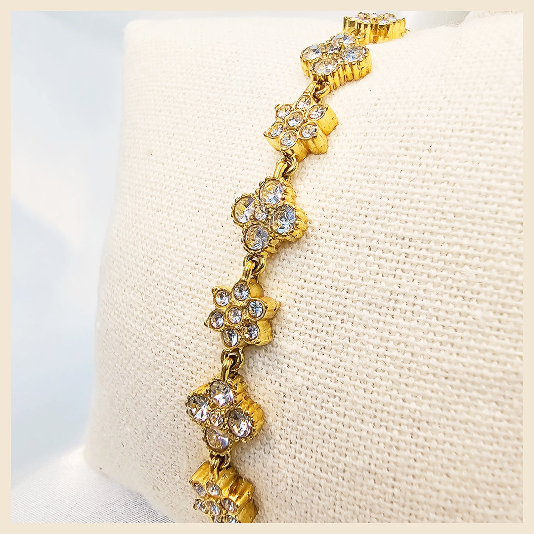 Leda Clover X Flower Bracelet