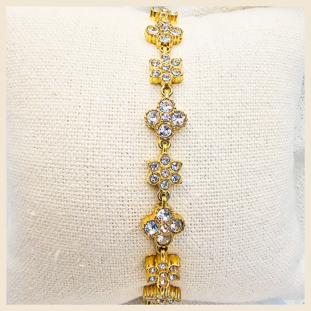 Leda Clover X Flower Bracelet