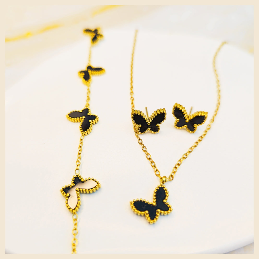 Luma Black Butterfly Set