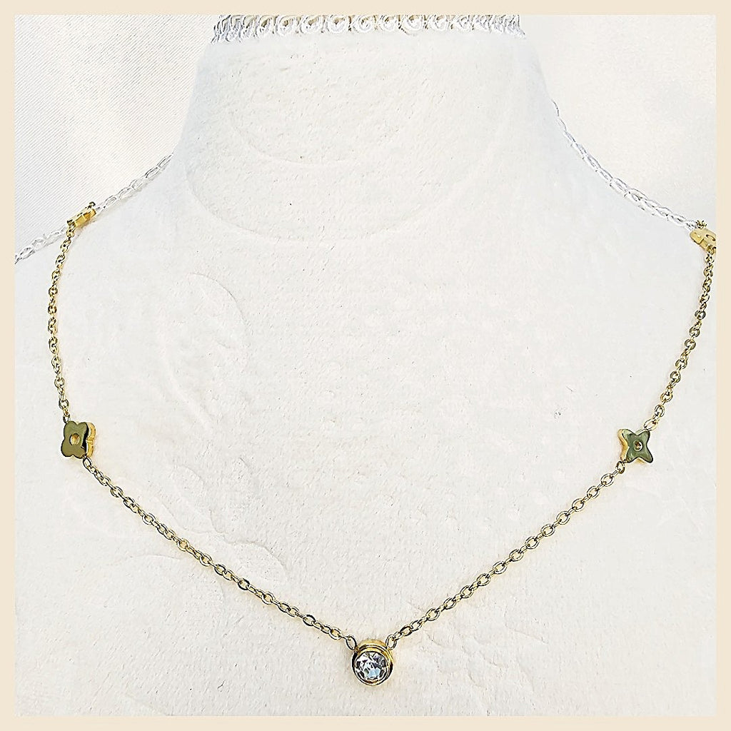 Lena Clover Long Necklace
