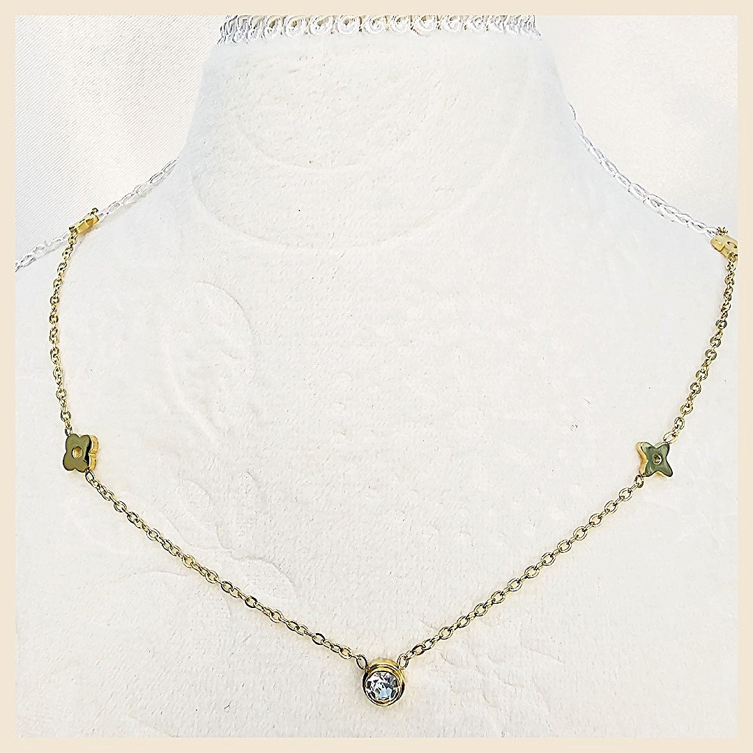 Lena Clover Long Necklace