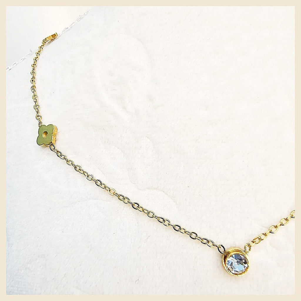 Lena Clover Long Necklace