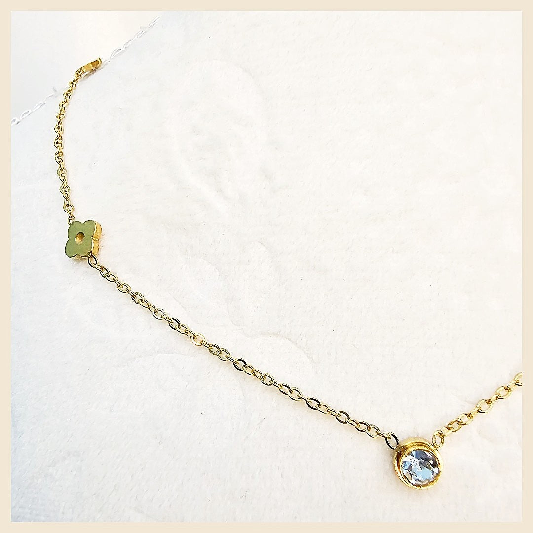 Lena Clover Long Necklace