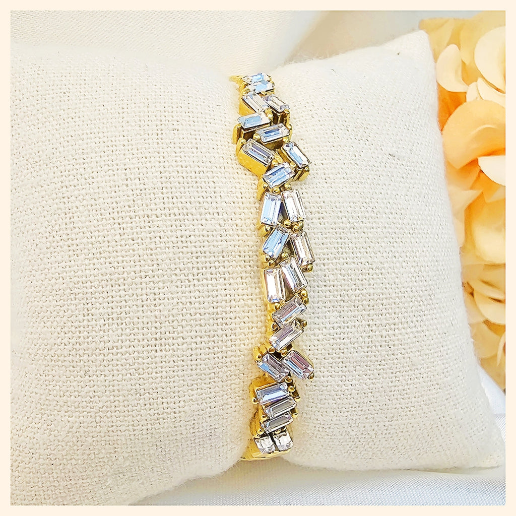 Kace Zircon Cut Bangle