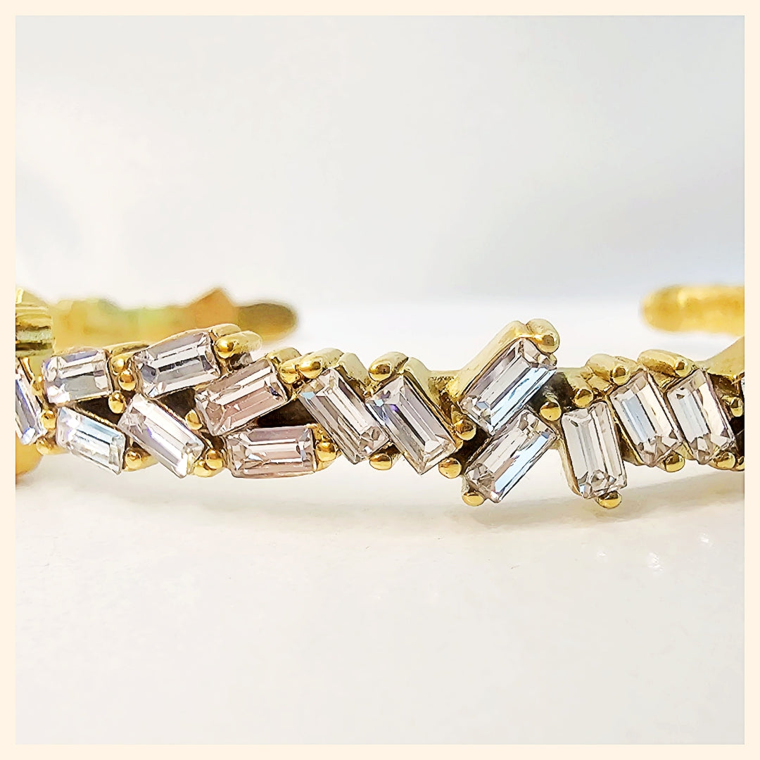 Kace Zircon Cut Bangle