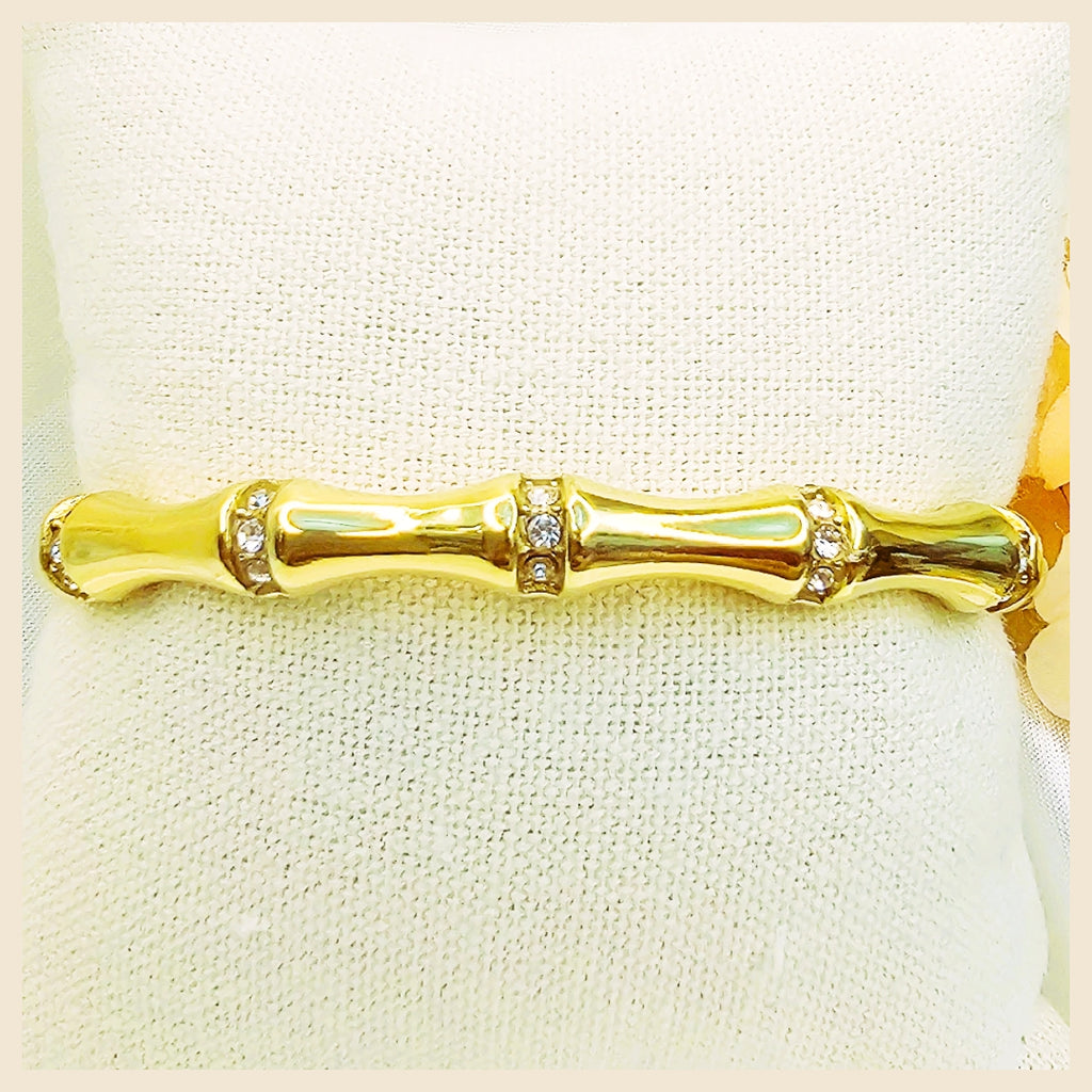 Nori White Zircon Bangle