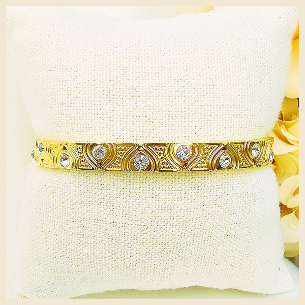 Maci Pattern Zircon Bangle