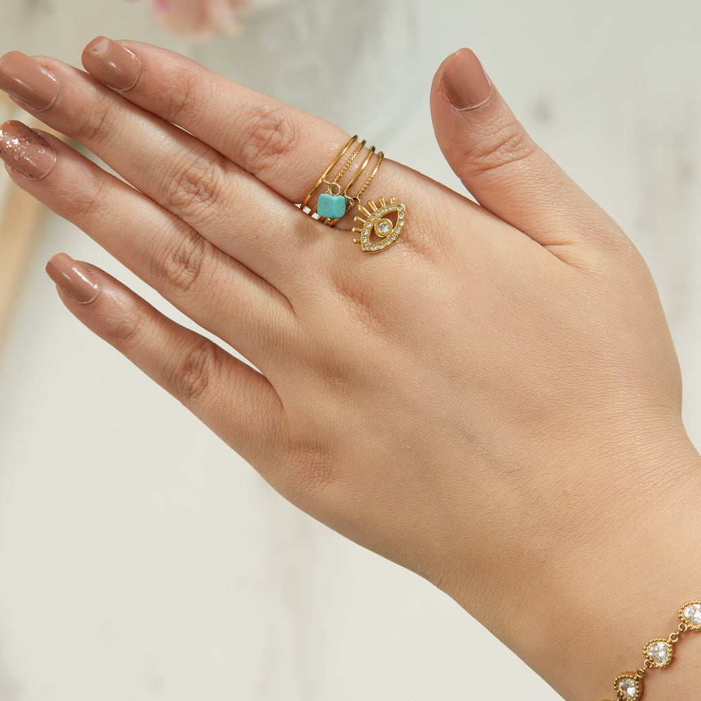 Lida Feroza Eye Ring