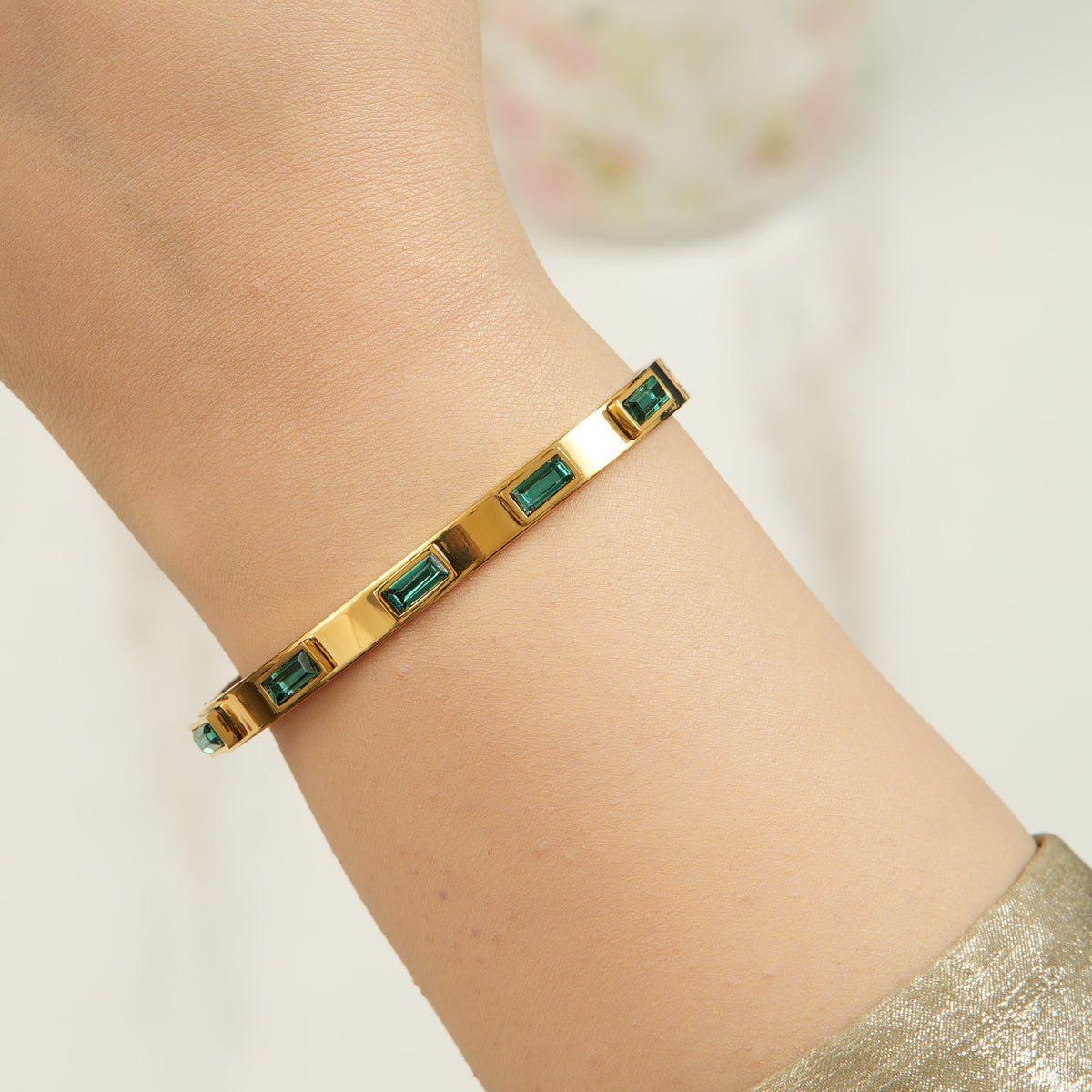 Baya Baguette Stones Bangle