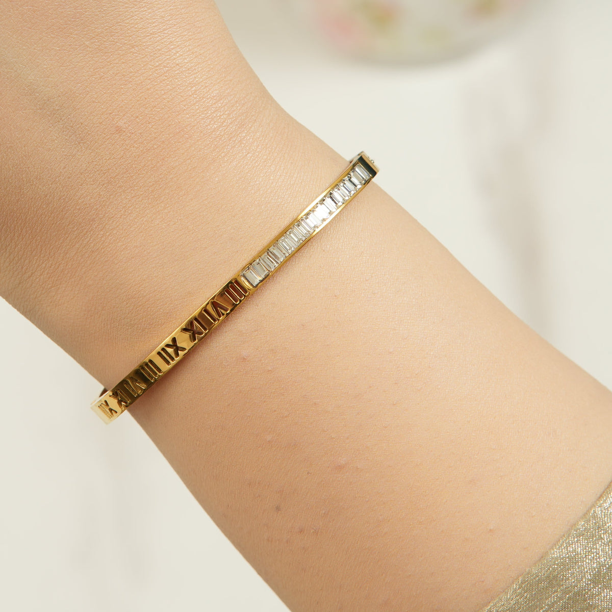 Adel Numeric Zirconia Bangle