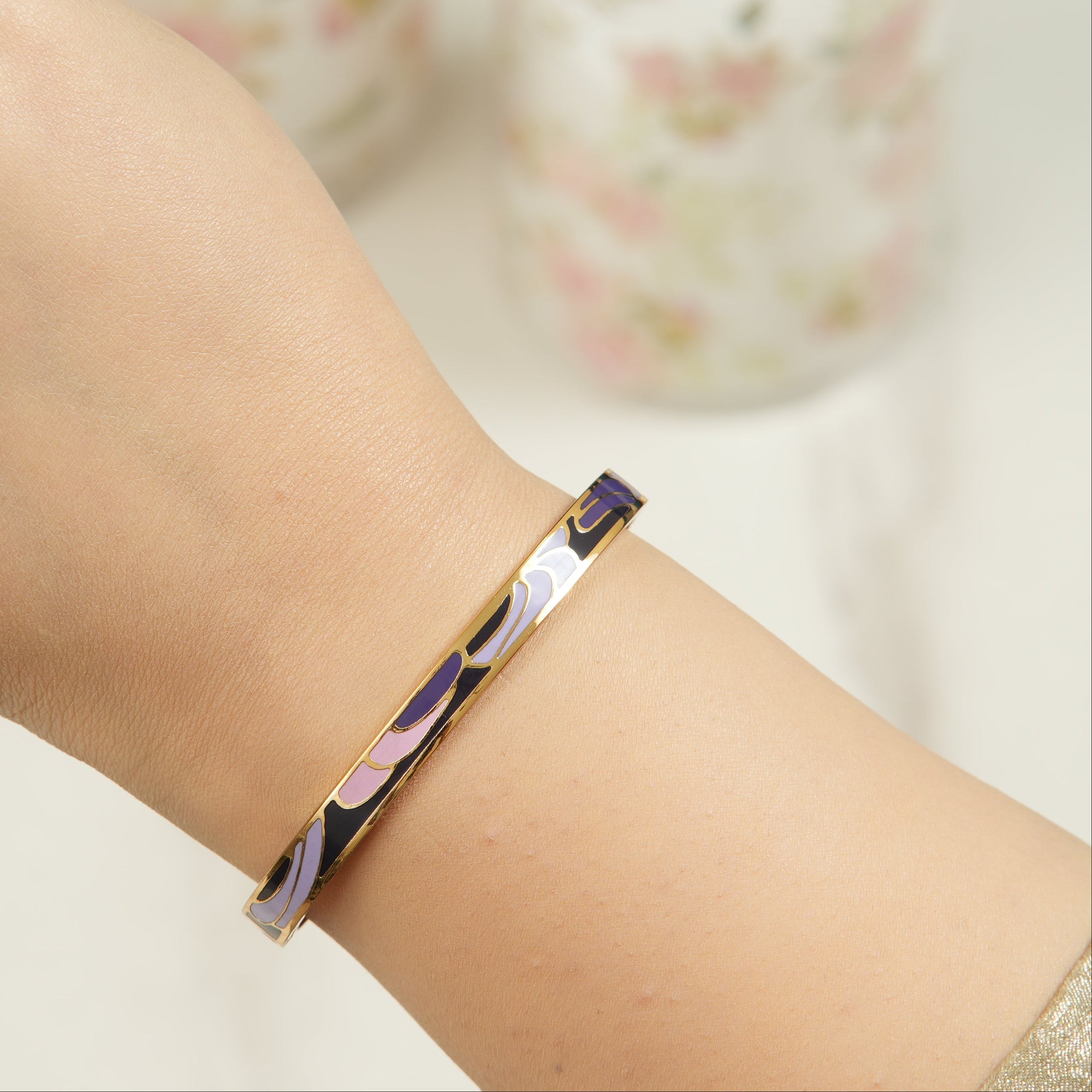 Blia Purple Enemal Bangle