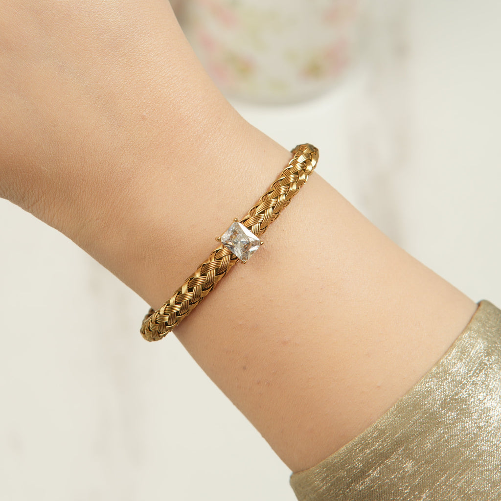 Elen Vintage Zircon Bangle