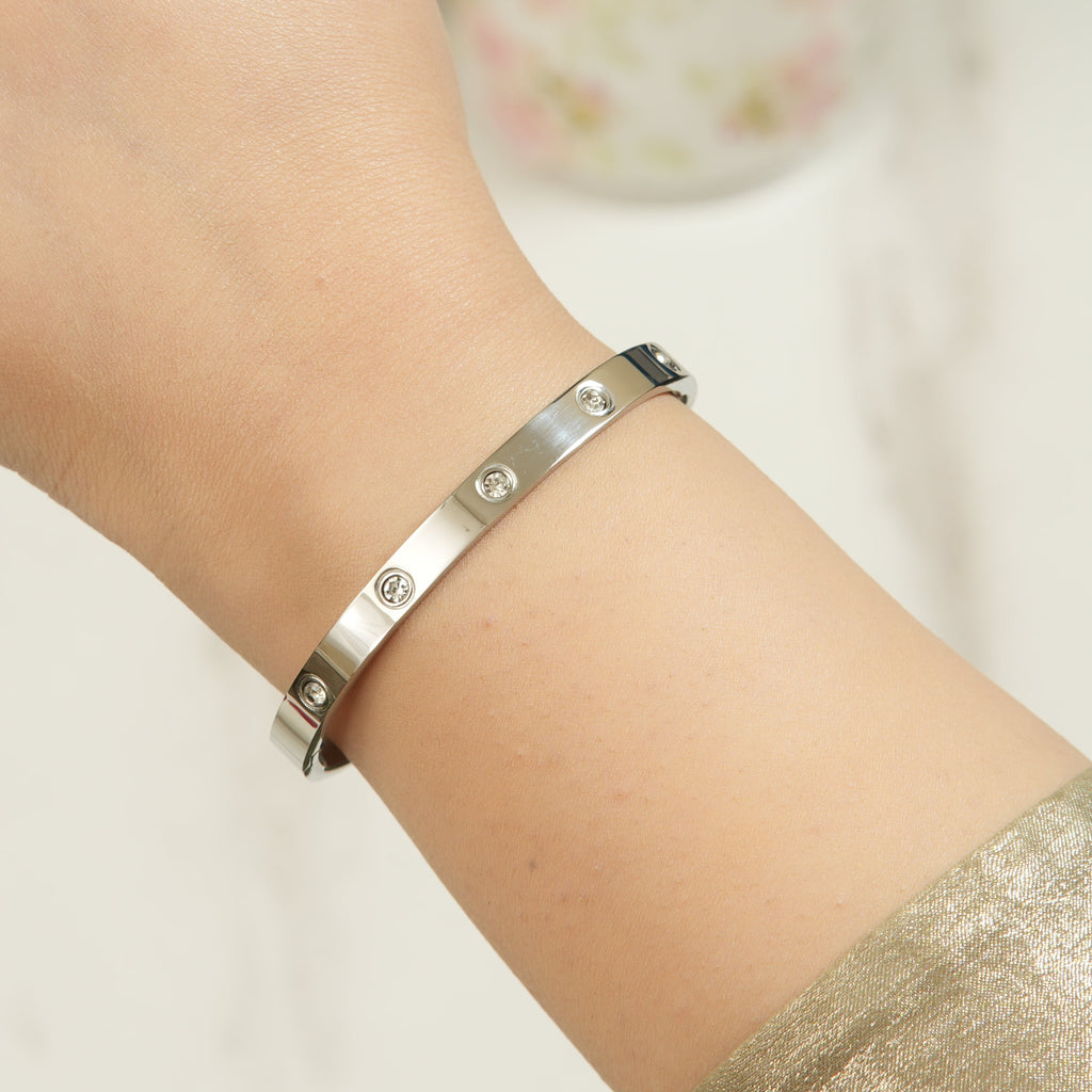 Alle Round Zircon Bangle